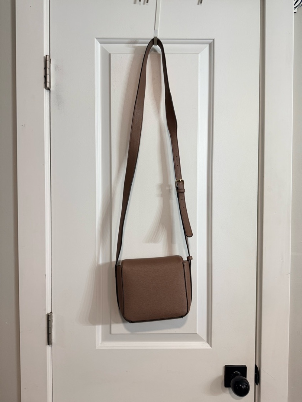 A New Day Taupe Faux Leather Crossbody Bag Adjustable Strap Target OS - Picture 5 of 8